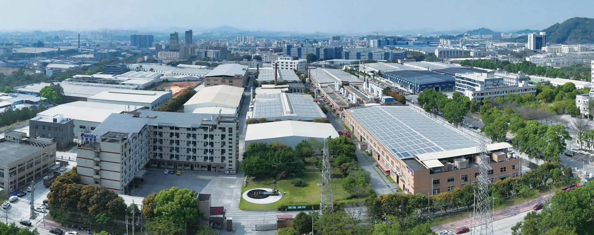 Aerial view of the HUA-X manufacturing campus